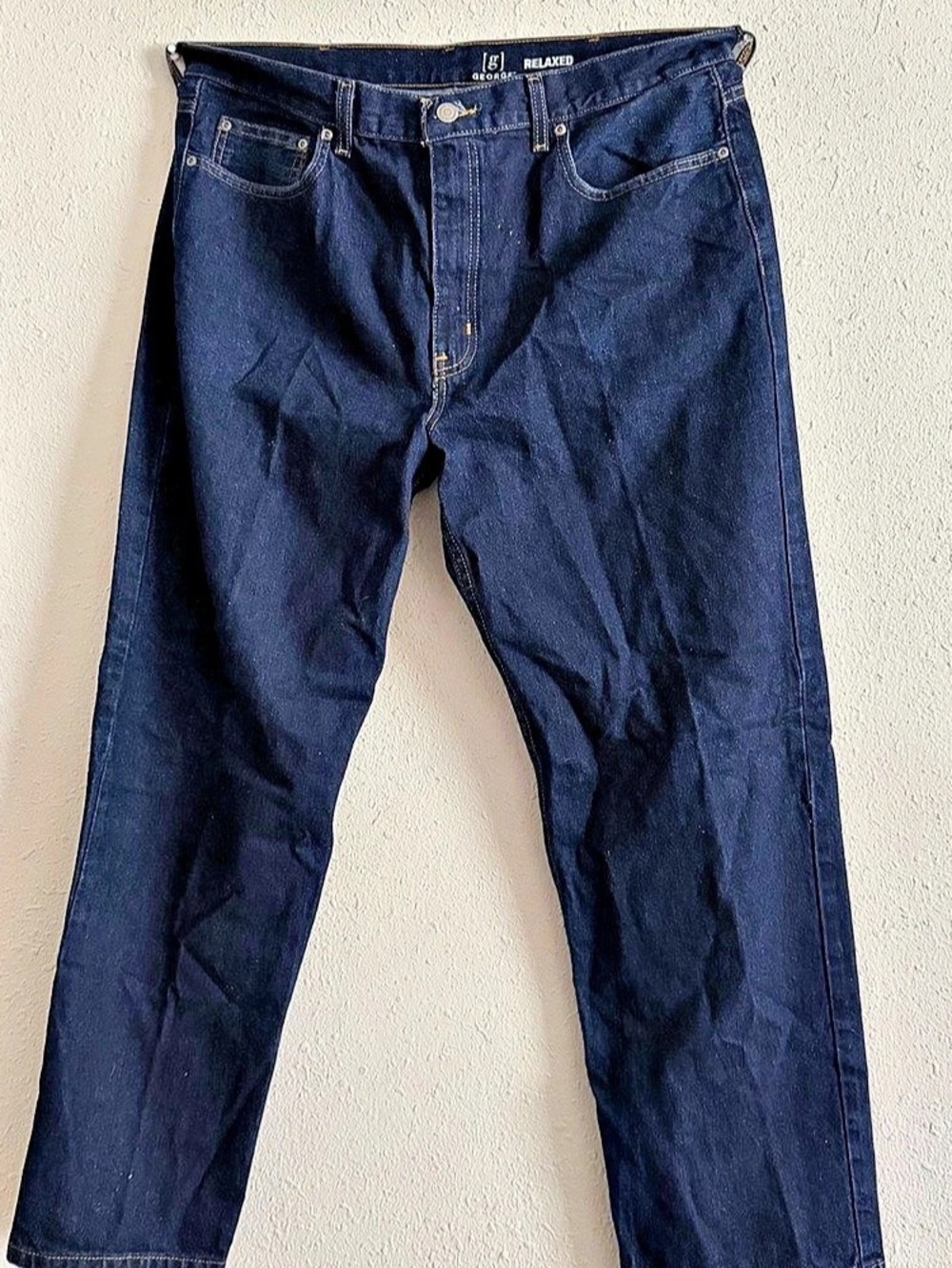 George Men's Relaxed Fit Jeans Blue